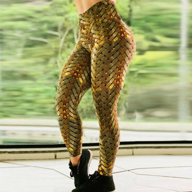 Barisimo Gold Yoga Pants