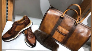 Barisimo Leather Travel Set